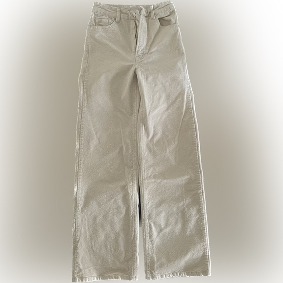 Off-White Corduroy Pants - Picture 1 of 2
